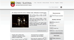 Desktop Screenshot of obecslatina.cz